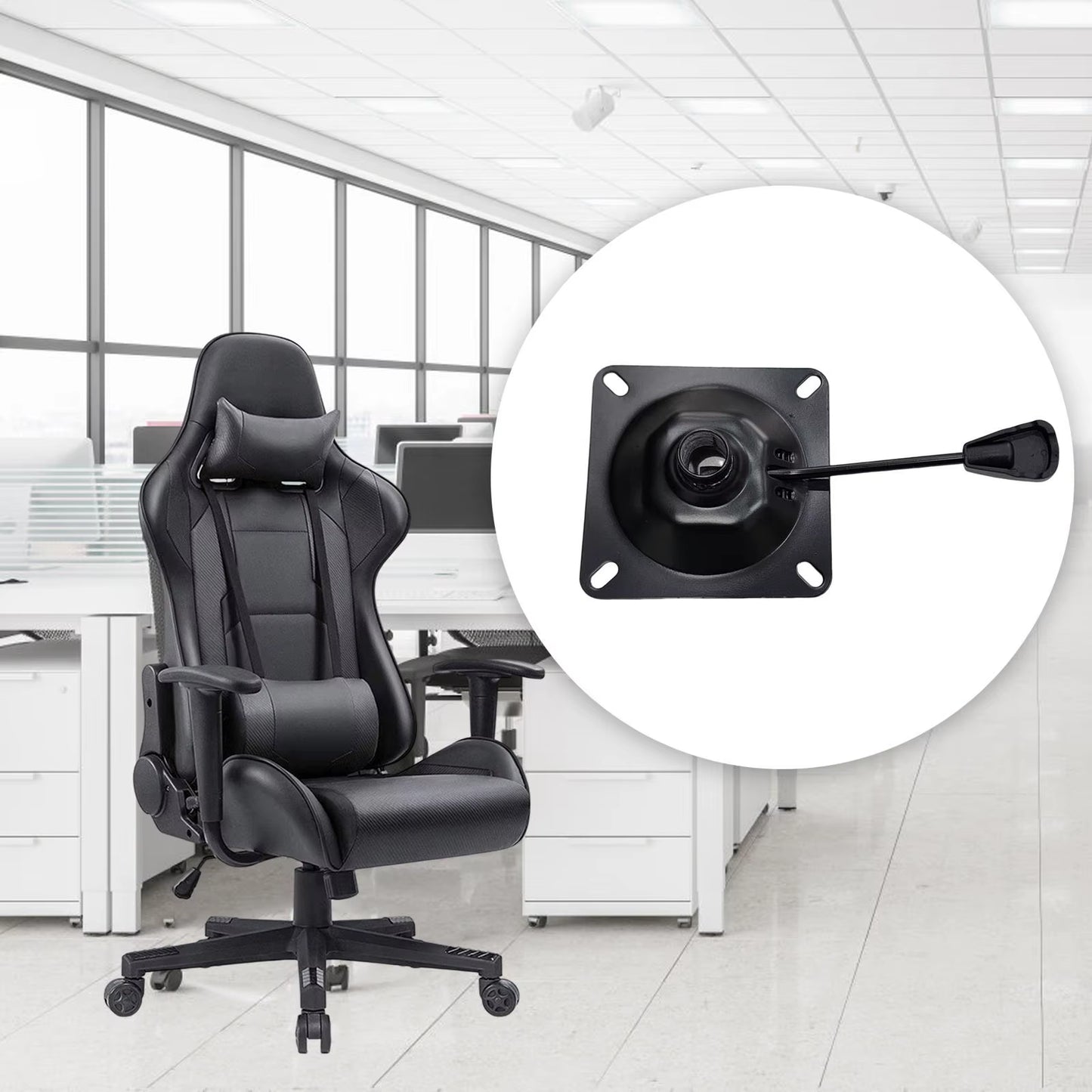 Replacement Office Chair Tilt Controlling Mechanism Hardware Office Chair Tilt Base Heavy Duty for Salon Chairs Bar Stool Chairs