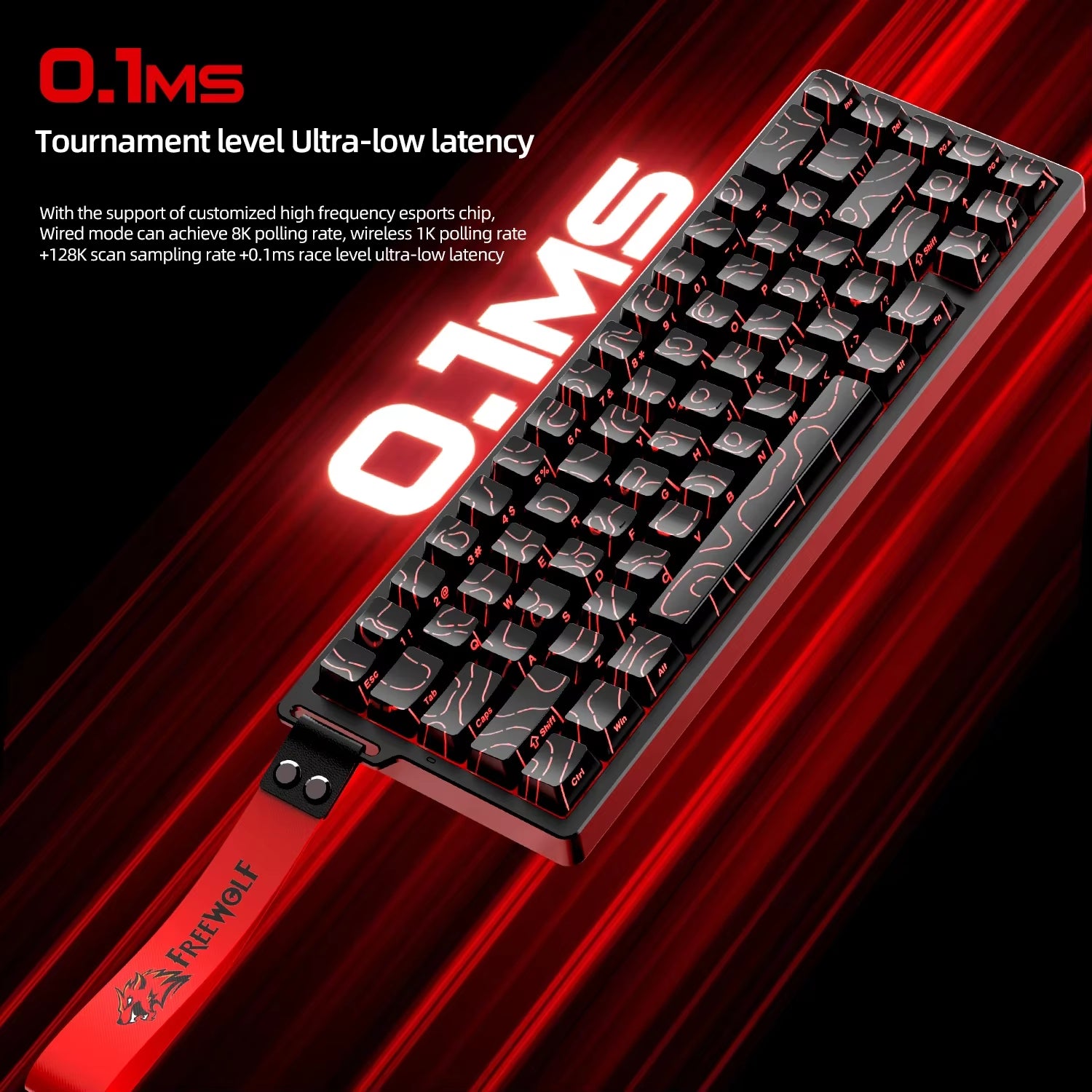 F68PRO 8K RGB Customs Mechanical Keyboard ,Magnetic Switch,0.01Mm RT Accuracy,128K Scan Rate,Gaming Keyboards