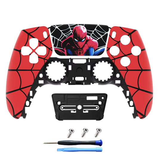 PS5 Controller Case Touchpad Game Controller Cover Replacement Front Panel Controller Case for BDM-010/020/030/040 Spider