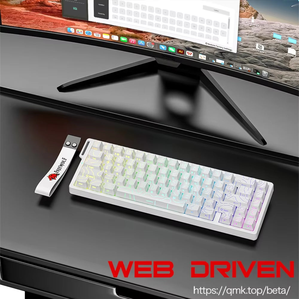 F68PRO 8K RGB Customs Mechanical Keyboard ,Magnetic Switch,0.01Mm RT Accuracy,128K Scan Rate,Gaming Keyboards