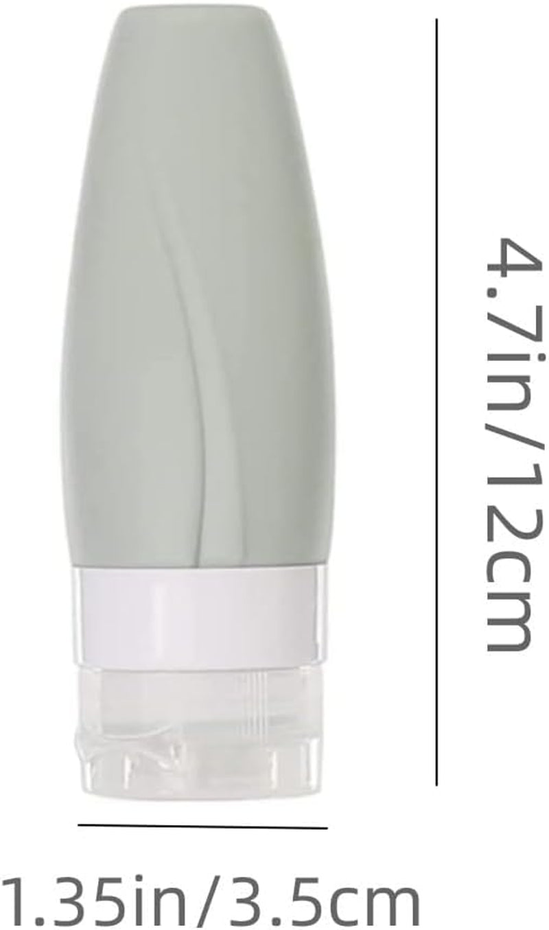 4 PCS Travel Squeeze Bottle, Leak Proof Silicon Tubes Travel Size Toiletries Containers,Travel Containers for Toiletries,